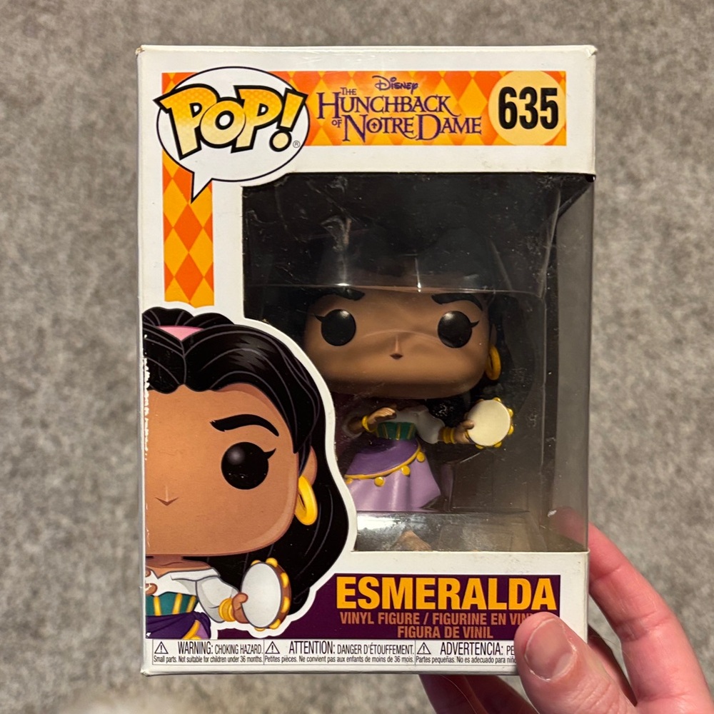 Funko Pop Esmeralda Figure with Purple and Black